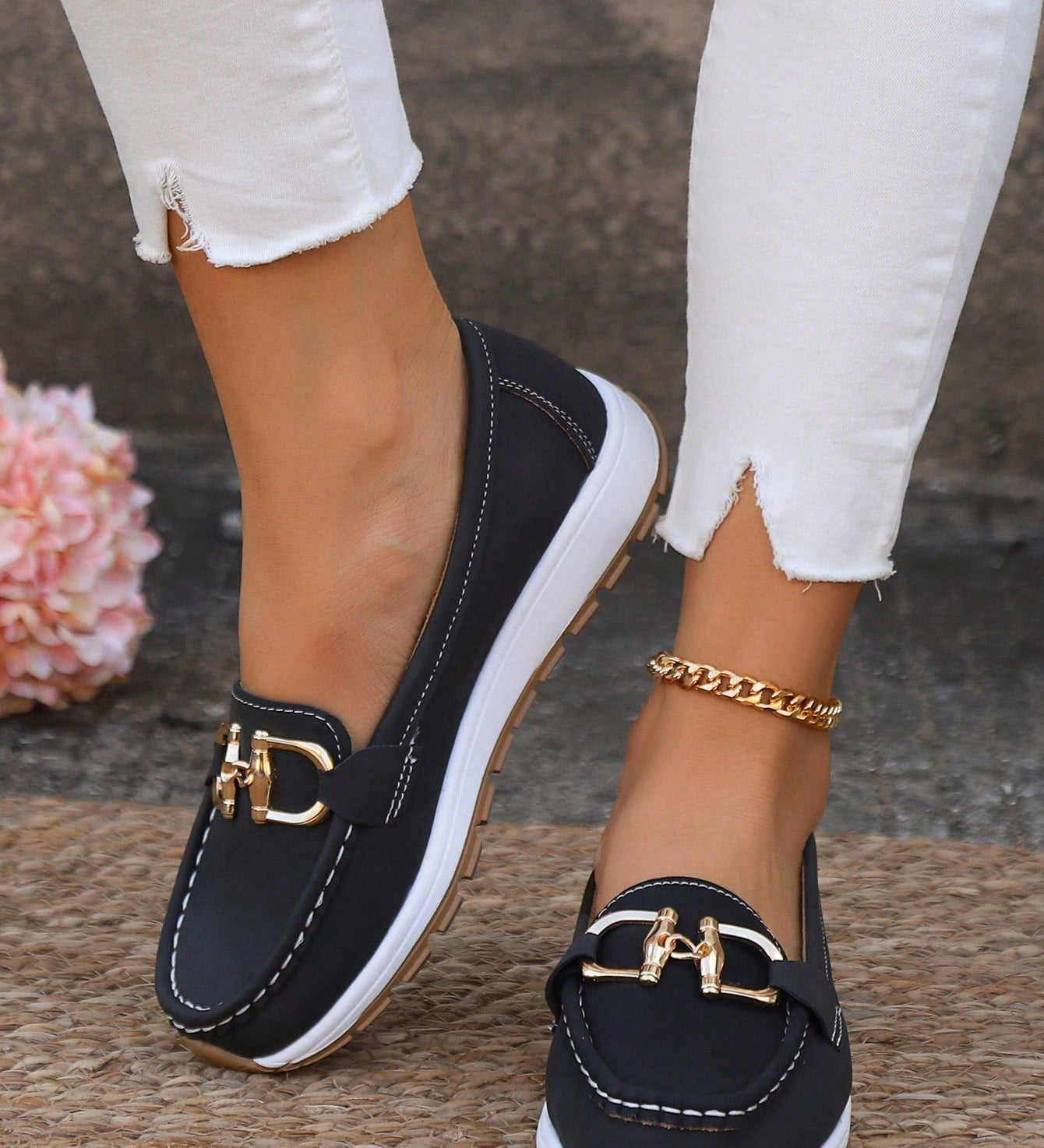 DOMINGA | Flat loafers with buckle