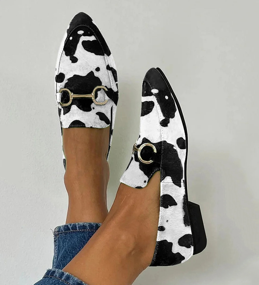 GREGORIA | Printed loafers with buckle