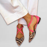 CALIXTA | Ballet Pumps with Crossed Straps