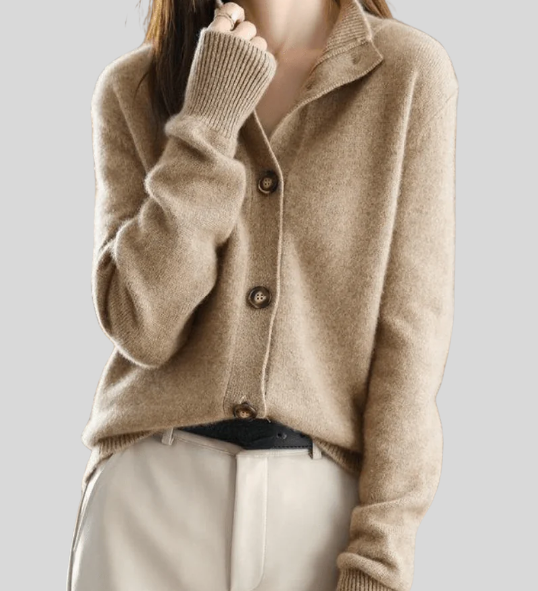 Claire | Kaschmir-Cardigan im Retro-Stil
