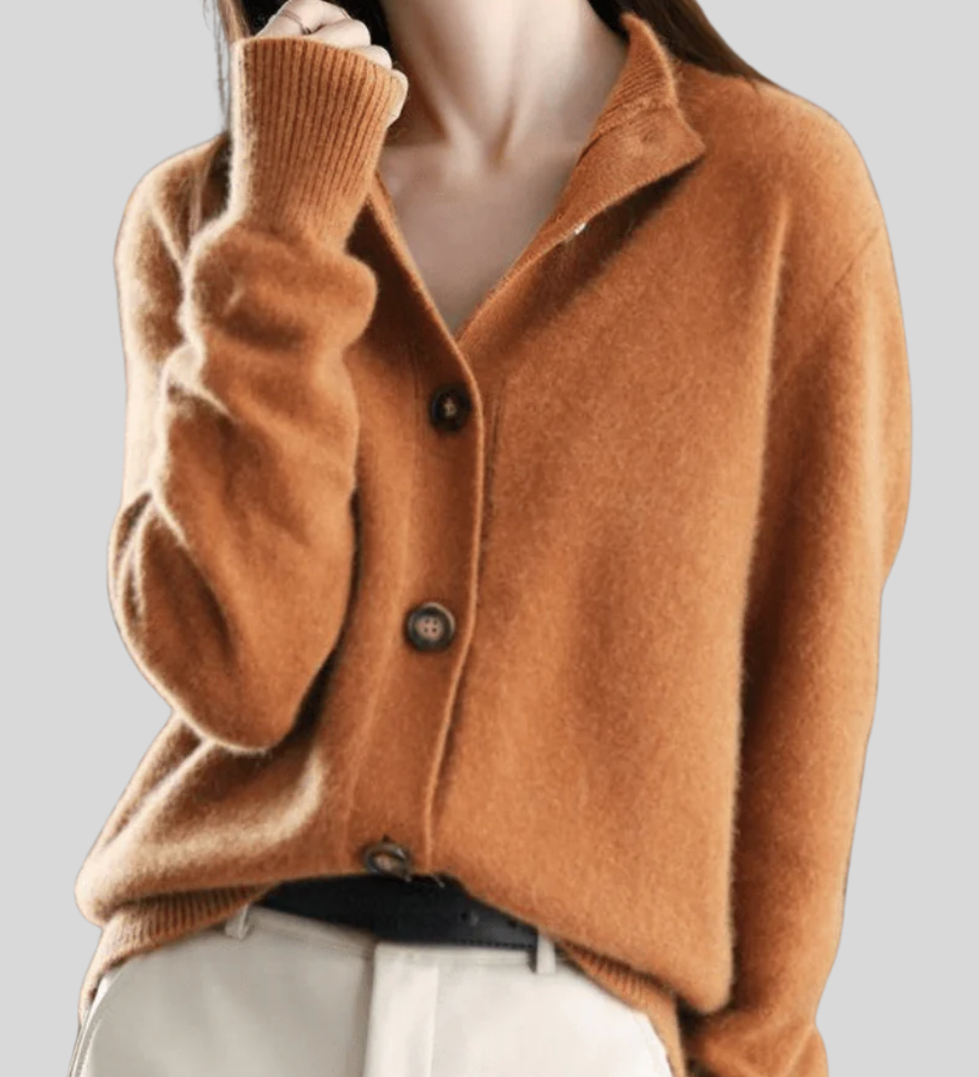 Claire | Kaschmir-Cardigan im Retro-Stil