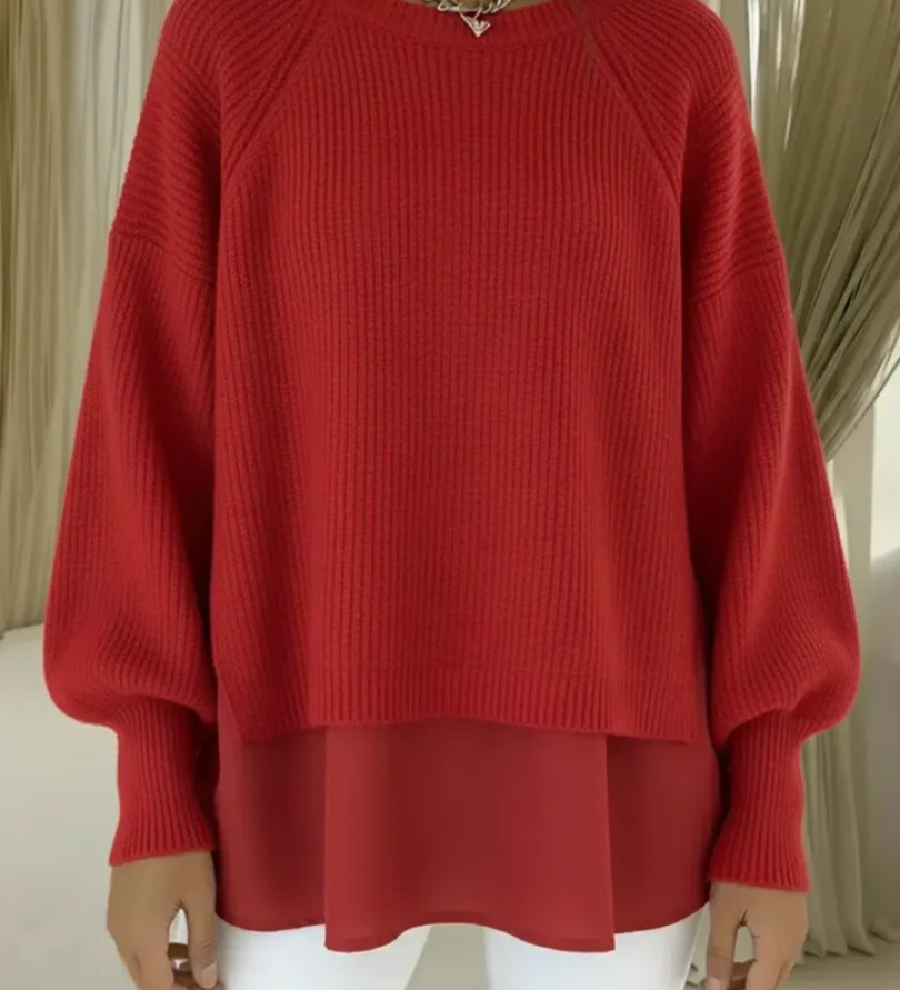 Layered-Look Jumper for Women