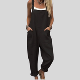 Schwarze Klassische Latzhose