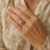 Amethyst Braided Ring Collection
