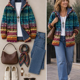 Inge™ | Kapuzenjacke im Ethno-Design