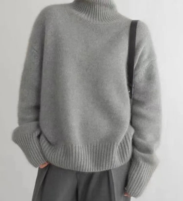 Amaya | Luxuriöser Kaschmir-Rollkragenpullover