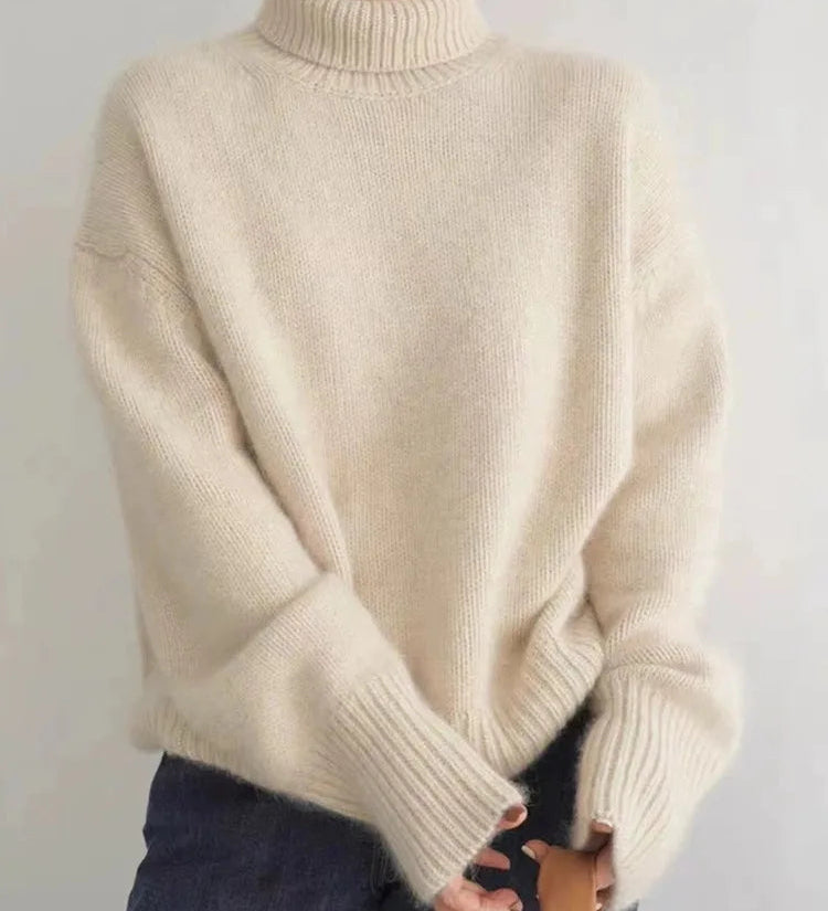 Amaya | Luxuriöser Kaschmir-Rollkragenpullover