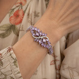 Silver Infinity Leaf Bracelet