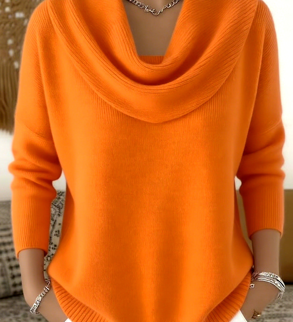 Cowl Neck Jumper for Women