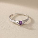 Eternal Silver Solitaire Ring