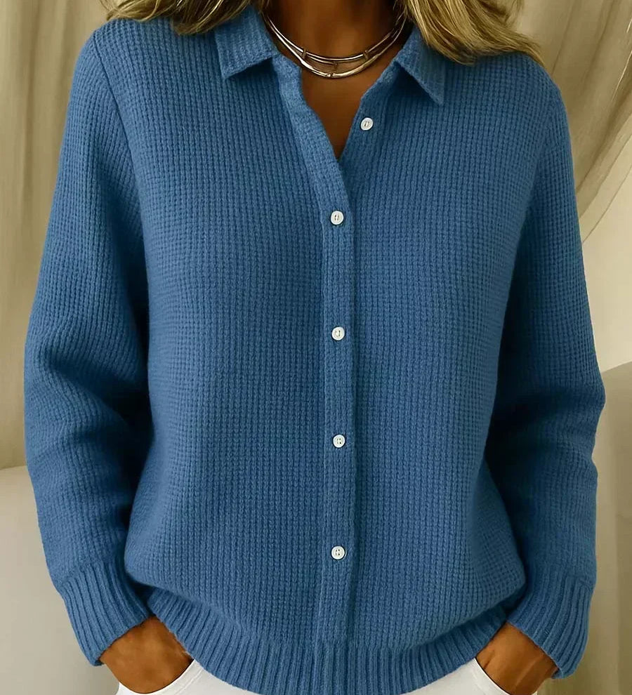 Arabella | Textured Knit Button Up Cardigan