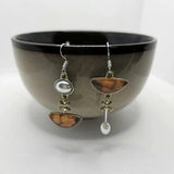 Authentic Orange Gemstone Earrings